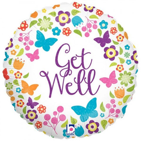 042 Get Well Butterflies & Flowers*