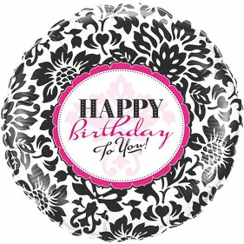 018 Birthday Elegant Damask