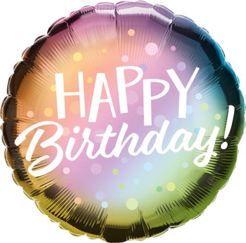 000a Birthday Metallic Ombre