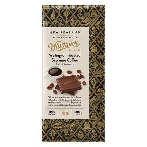 Whittakers Wellington Roasted Supreme Coffee Block