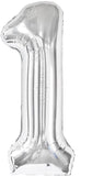 501si Number 1 Foil Balloon Silver
