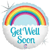 040 Get Well Soon Rainbow Holographic