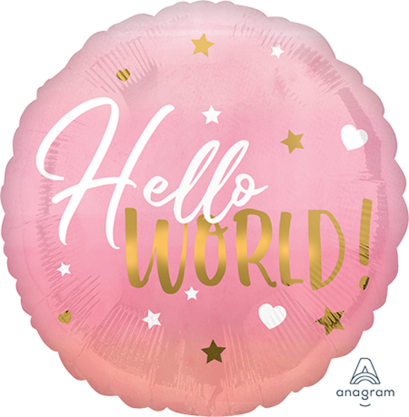 116 Hello World Pink