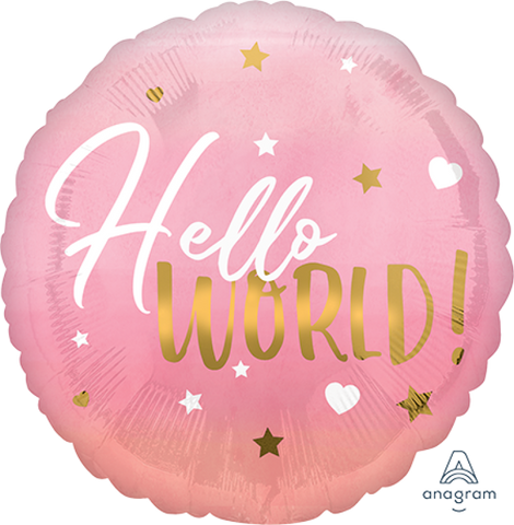 116 Hello World Pink