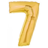 507gd Number 7 Foil Balloon Gold