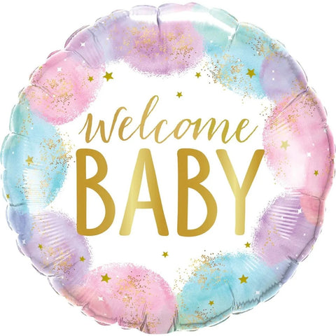 113 Welcome Baby Watercolour