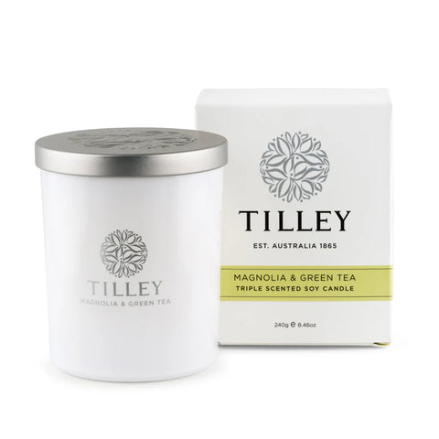 Tilley Magnolia & Green Tea Soy Candle 250g