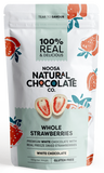 Noosa Natural Chocolate Co - Strawberries Coated in Premium White Chocolate