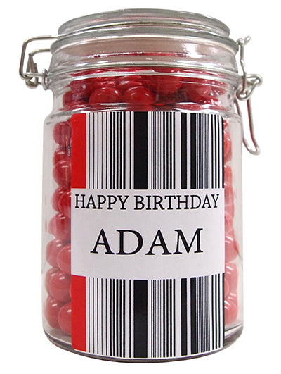 Any Occasion Personalised Lolly Jar (Mono)