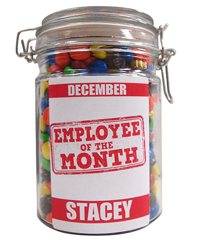 Employee of the Month Personalised Lolly Jar