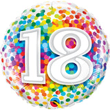 028b 18 Birthday Rainbow Confetti