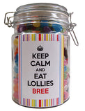 Keep Calm Personalised Lolly Jar 