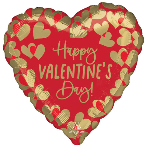 072b Valentines Day Golden Hearts