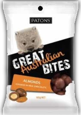 Patons Milk Choc Almond Bites 165g